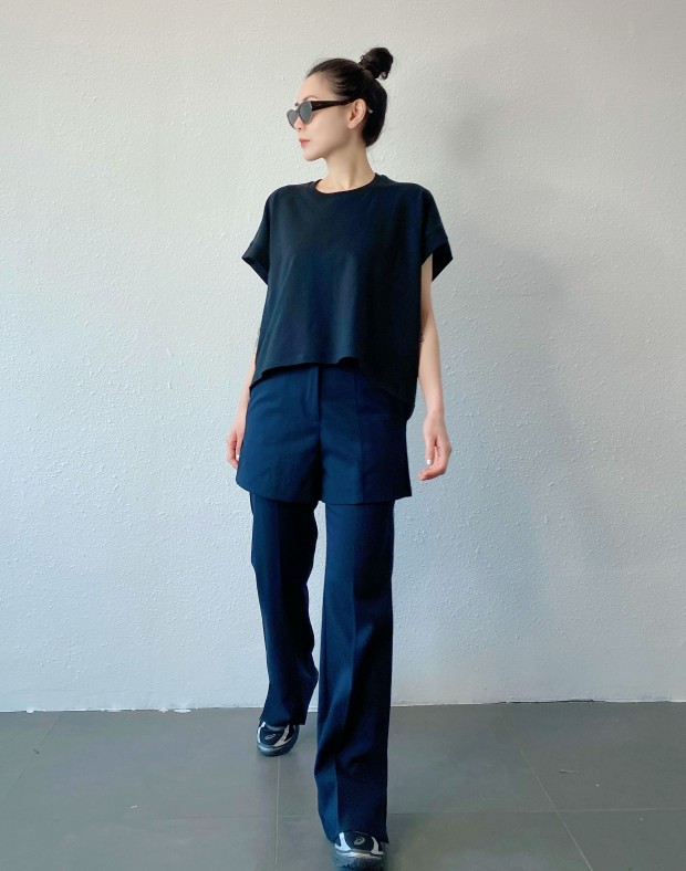 Black Boxy Tee #250423